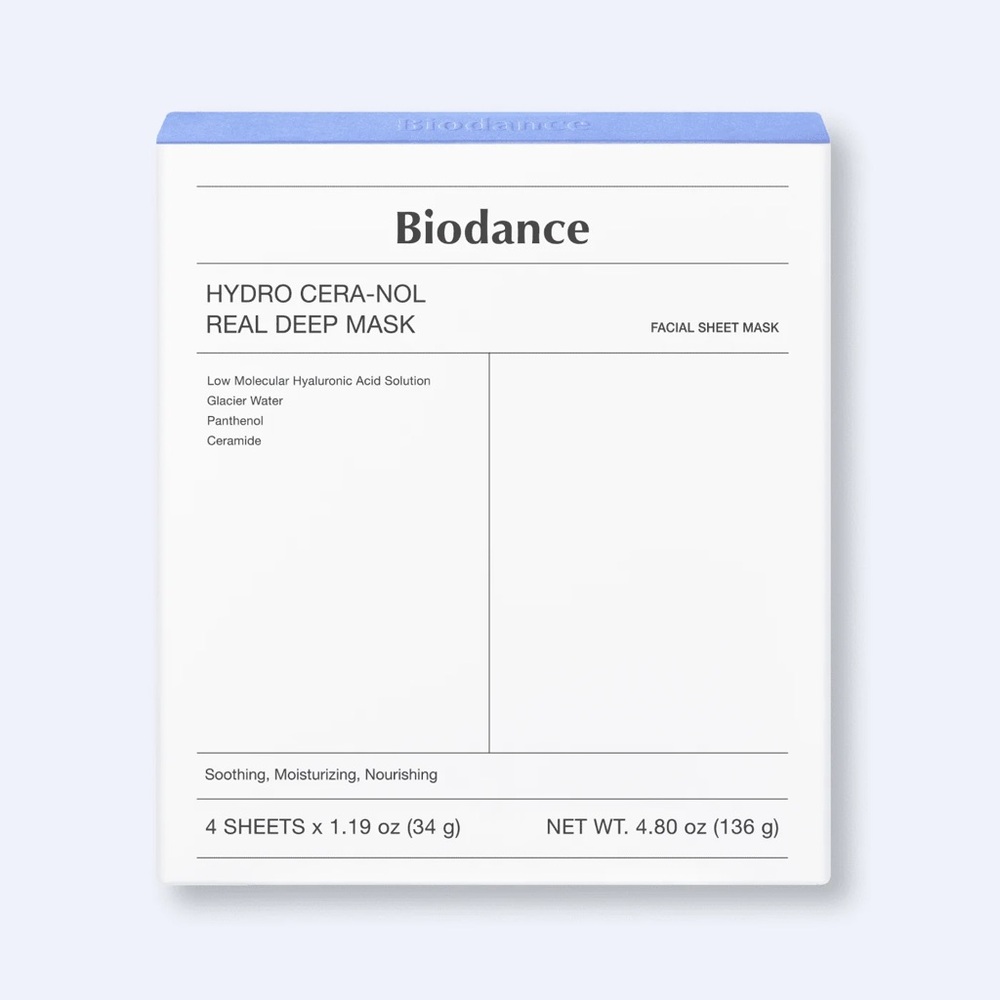 🆕NWT Biodance Hydro Cera-Nol Real Deep Facial Sheet Mask Set